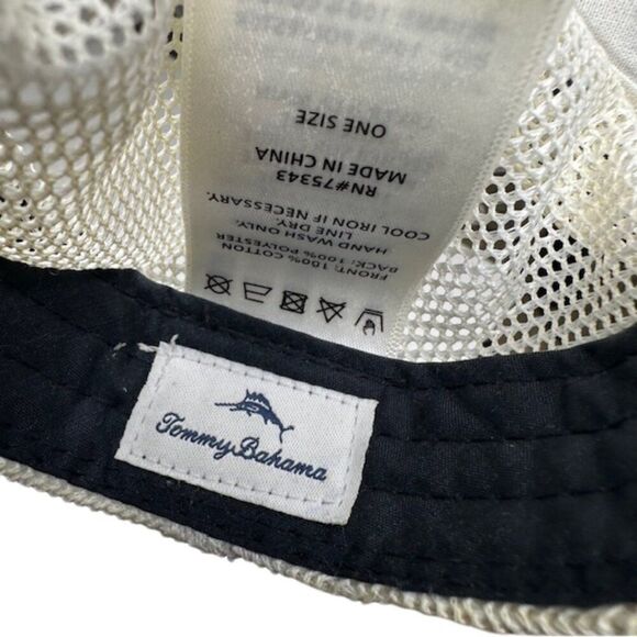 Tommy Bahama Navy/White Adjustable Ball Cap One Size‎ - Picture 4 of 4